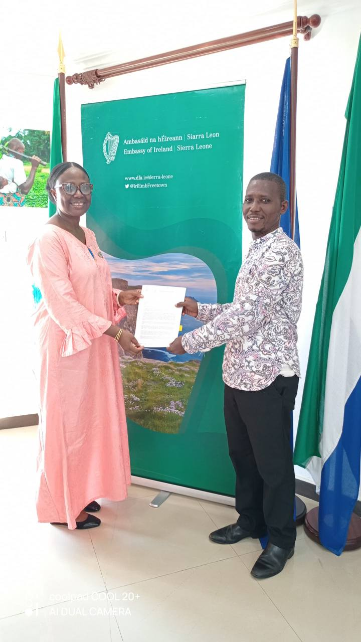 Signing of a Partnership Agreement with Irish Aid Sierra Leone